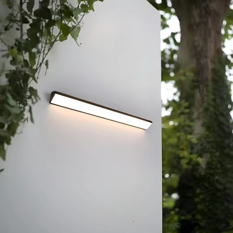 LED Buitenwandlamp Aluminium Waterdicht IP65 Zwart Wit 20-90cm Warm Koud Neutraal Licht Tuin Veranda | Sansoti
