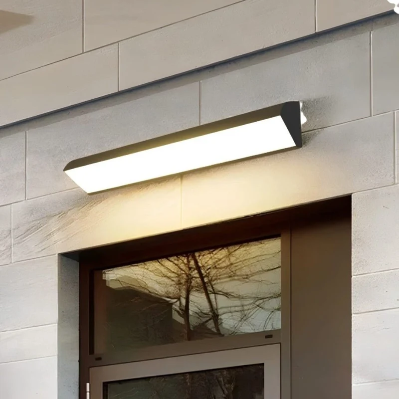 LED Buitenwandlamp Aluminium Waterdicht IP65 Zwart Wit 20-90cm Warm Koud Neutraal Licht Tuin Veranda | Sansoti