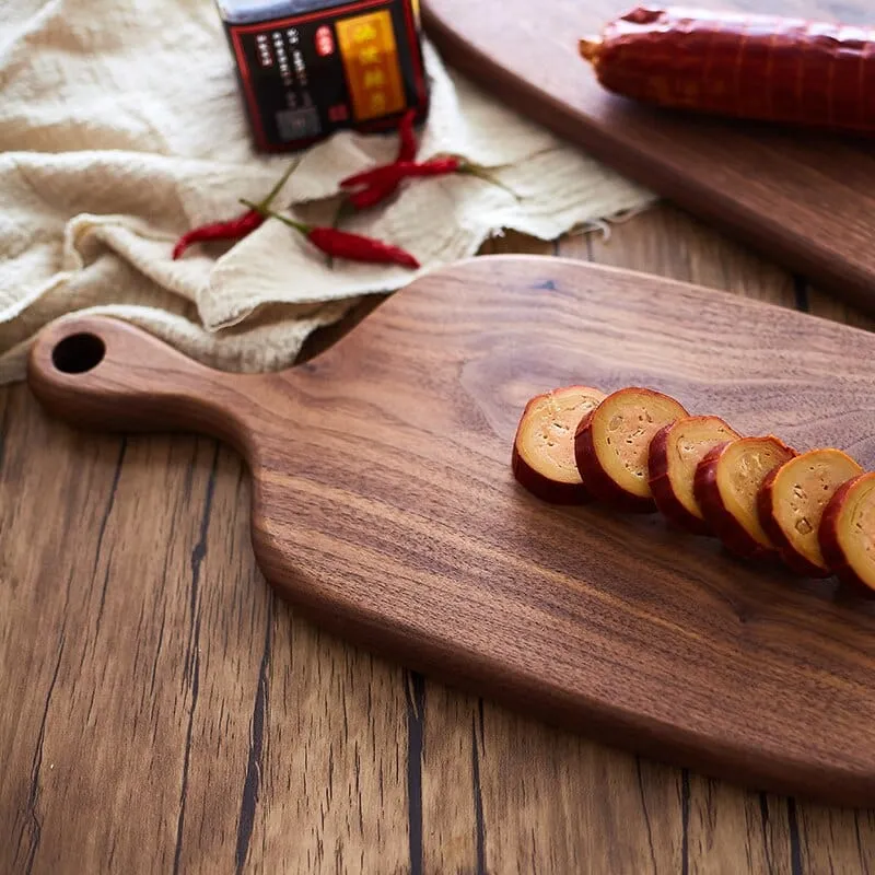 Snijplank Notenhout Donker 23-40cm Serveerplank Hapjesplank Keukenplank Broodplank Premium Houtsoort | Sansoti
