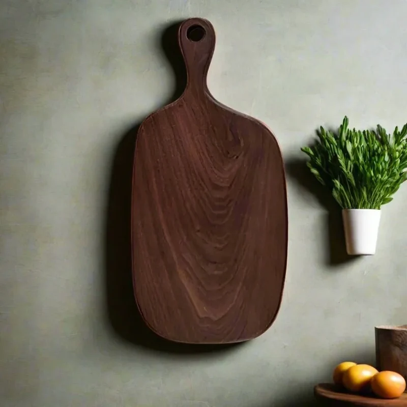 Snijplank Notenhout Donker 23-40cm Serveerplank Hapjesplank Keukenplank Broodplank Premium Houtsoort | Sansoti