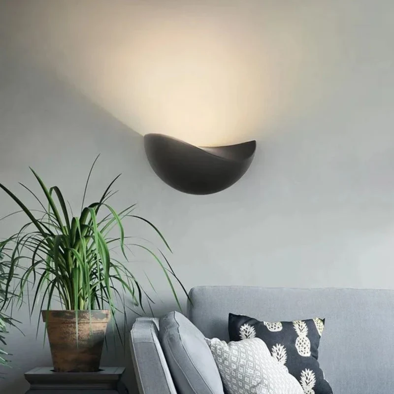 Halfronde LED Wandlamp Aluminium 20cm Warm Neutraal Wit Licht Slaapkamer Woonkamer Gang Waterdicht IP65 | Sansoti