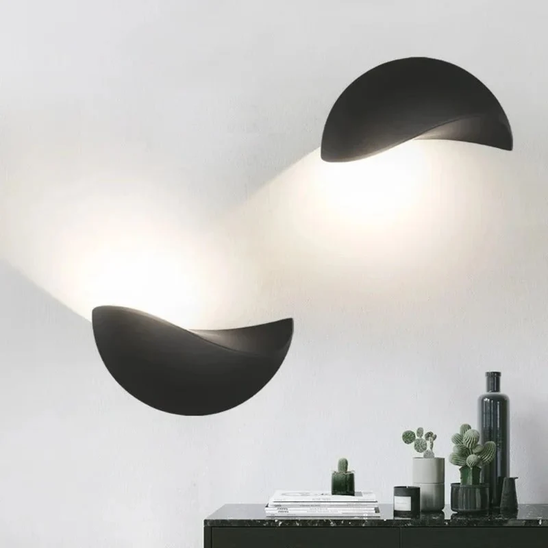 Halfronde LED Wandlamp Aluminium 20cm Warm Neutraal Wit Licht Slaapkamer Woonkamer Gang Waterdicht IP65 | Sansoti