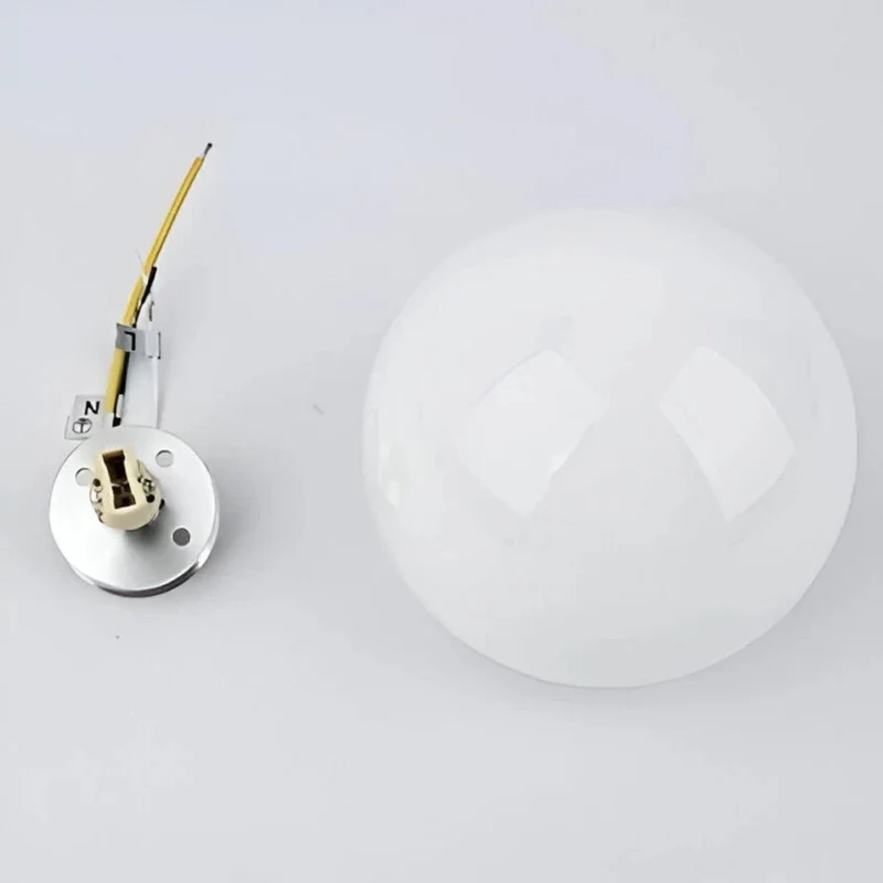 Wandlamp Bol Matglas G9 LED Wit 12-18cm Zwevend Design Moderne Verlichting voor Hal Badkamer Slaapkamer Woonkamer | Sansoti