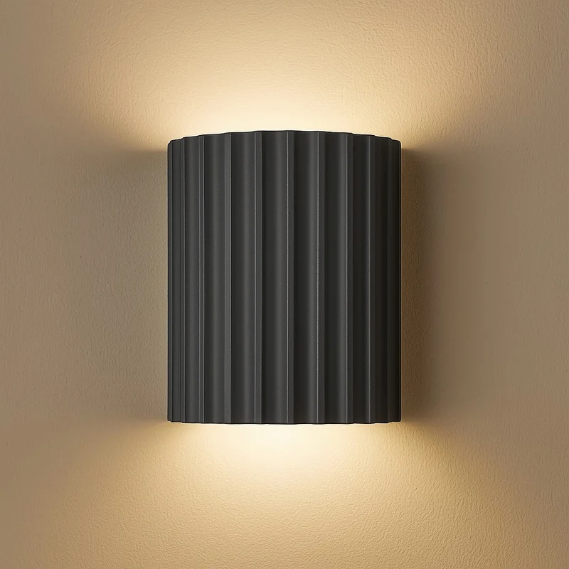 Wandlamp Geribbeld Hars G9 Pastellicht Omhoog Omlaag Verlichting Gangen Slaapkamer Trappenhuis Kinderkamer | Sansoti