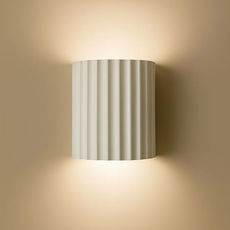 Wandlamp Geribbeld Hars G9 Pastellicht Omhoog Omlaag Verlichting Gangen Slaapkamer Trappenhuis Kinderkamer | Sansoti