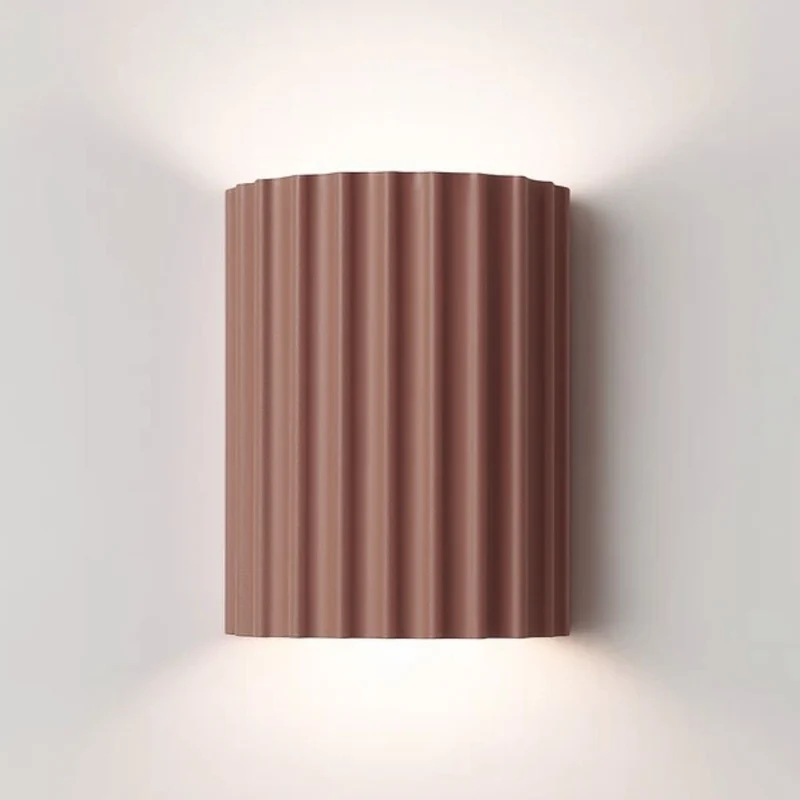 Wandlamp Geribbeld Hars G9 Pastellicht Omhoog Omlaag Verlichting Gangen Slaapkamer Trappenhuis Kinderkamer | Sansoti
