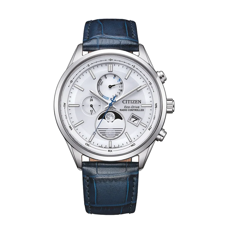 Citizen BY1030-09A Herrenuhr Eco-Drive • 4-Zonen Funkuhr Mondphase • Saphirglas