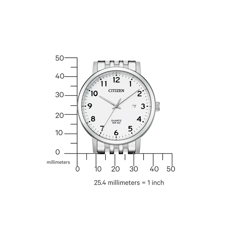 Citizen BI5070-57A Herrenuhr • Quarzwerk mit Datumsanzeige • Edelstahlgehäuse