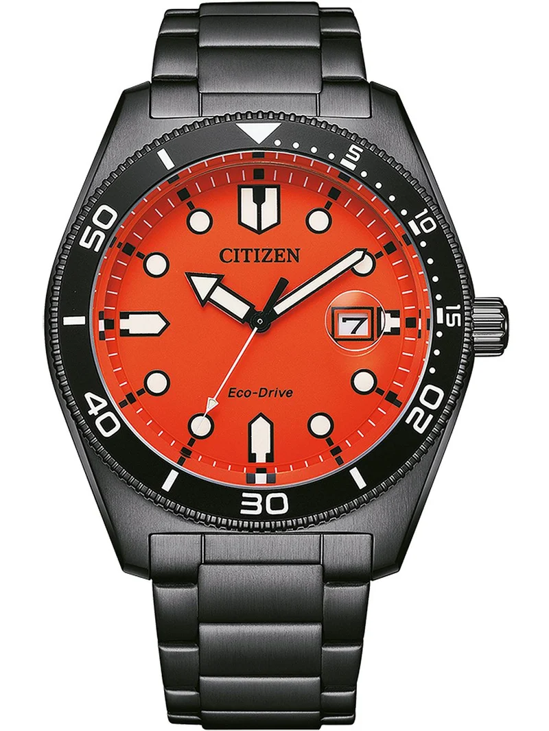 Citizen Promaster AW1765-88X Herrenuhr Orange • Eco-Drive Solarwerk • 10 ATM Wasserdicht
