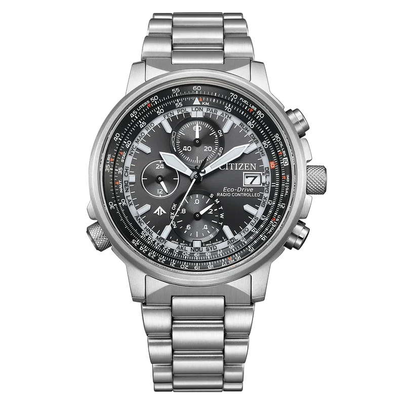 Citizen Promaster Sky AT8300-58E Herrenuhr Schwarz • Saphirglas • Funk-Eco-Drive