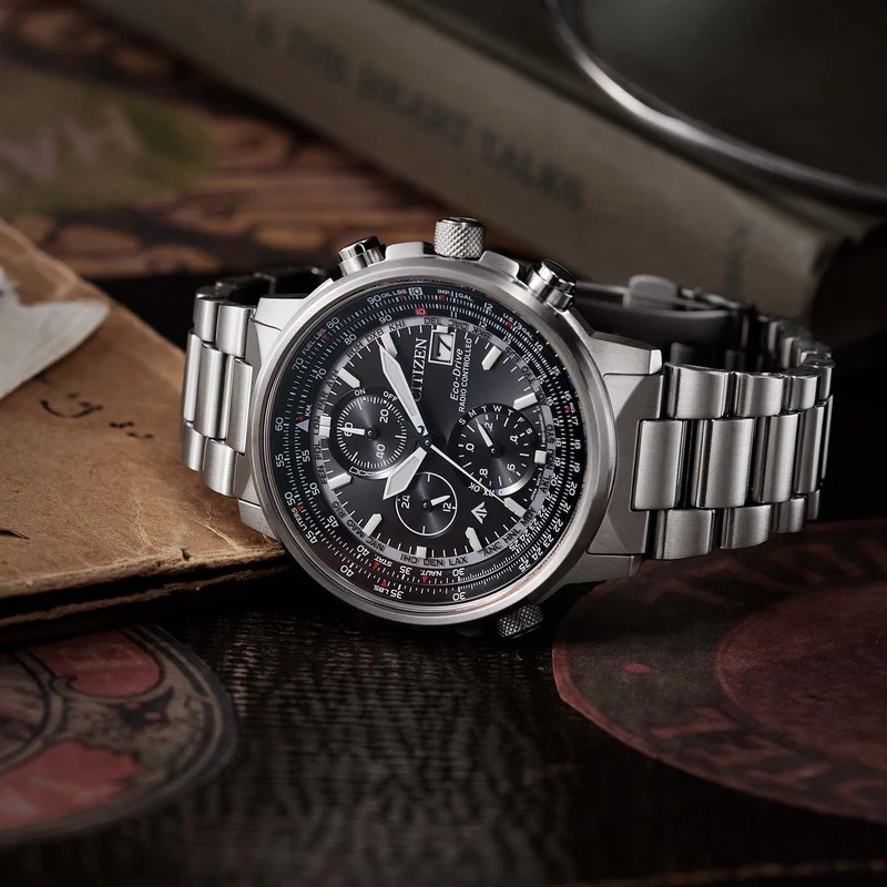 Citizen Promaster Sky AT8300-58E Herrenuhr Schwarz • Saphirglas • Funk-Eco-Drive