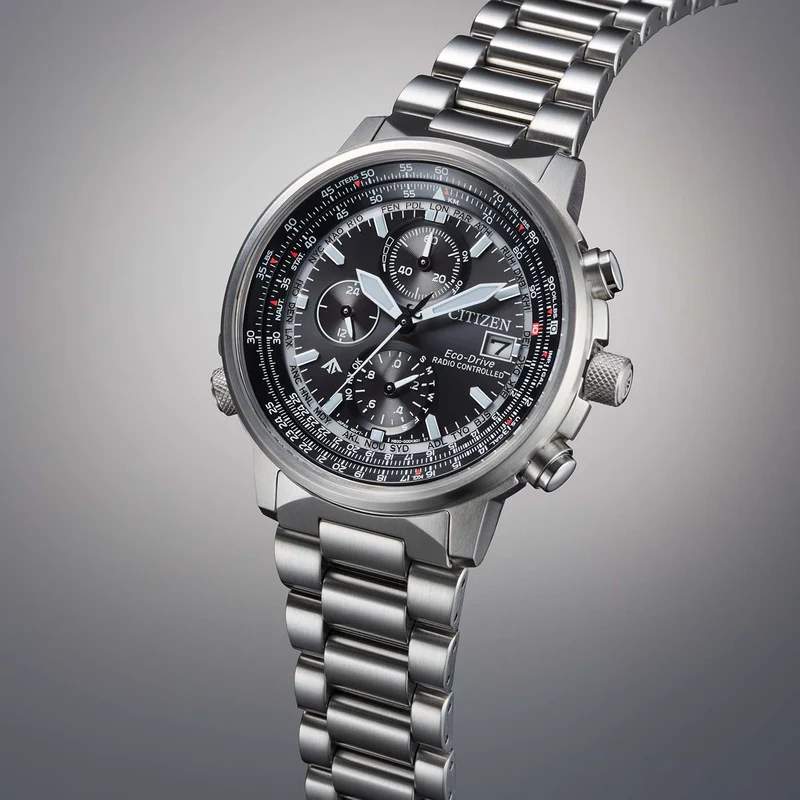 Citizen Promaster Sky AT8300-58E Herrenuhr Schwarz • Saphirglas • Funk-Eco-Drive