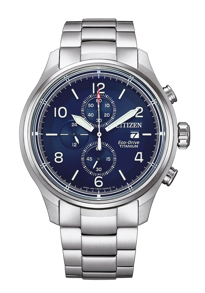 Citizen Eco-Drive Super Titanium CA7090-87L Herren • Saphirglas • Solarbetriebener Chronograph