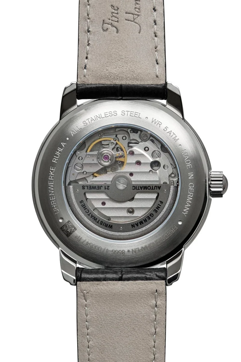 Zeppelin Friedrichshafen 8566-4 Herrenuhr Schwarz • Automatikwerk mit Open Heart • Saphirglas
