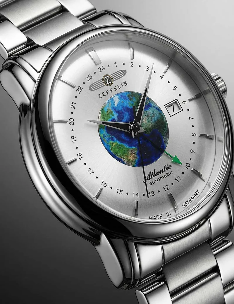 Zeppelin Atlantic 8468MB-1 Herrenuhr Schwarz • Automatikwerk • 5 ATM wasserdicht