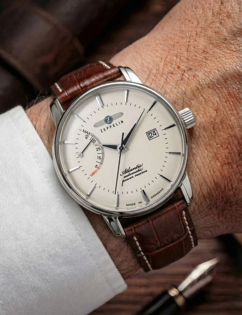Zeppelin Atlantic 8462-5 Herrenuhr • Automatikwerk mit Powerreserve • 5 ATM wasserdicht