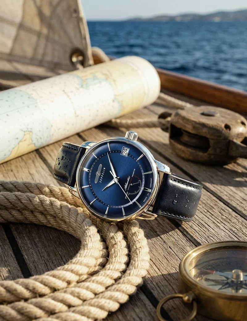 Zeppelin Atlantic 8416-3 Herrenuhr • Automatikwerk mit Gangreserveanzeige • Limited Edition