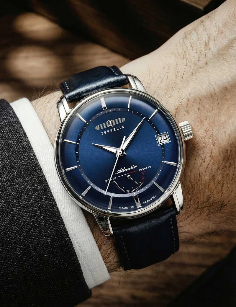Zeppelin Atlantic 8416-3 Herrenuhr • Automatikwerk mit Gangreserveanzeige • Limited Edition
