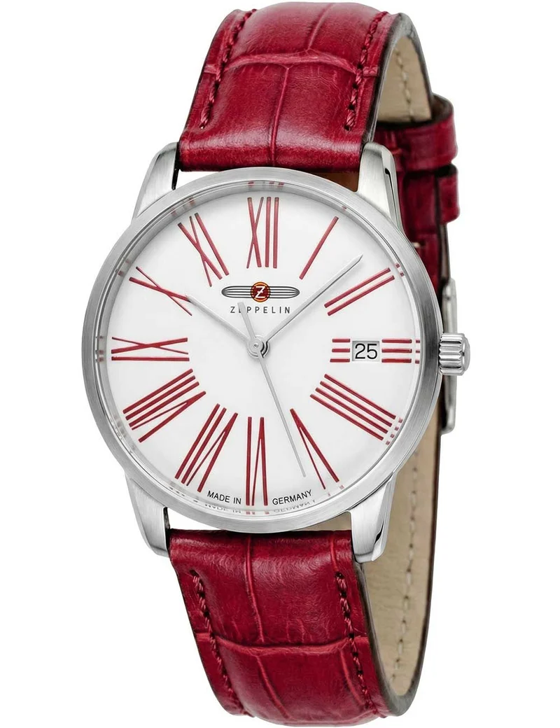 Zeppelin Flatline 8347-5 Herren Armbanduhr • Flaches Quarzwerk • Elegantes Design