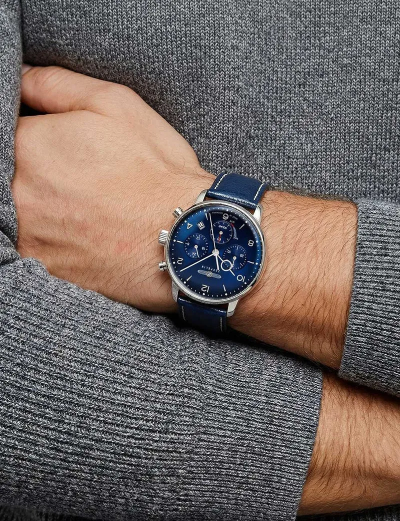 Zeppelin LZ-129 Hindenburg 8086-3 Herren Chronograph Schwarz • Quarz-Chronograph • Edelstahlgehäuse