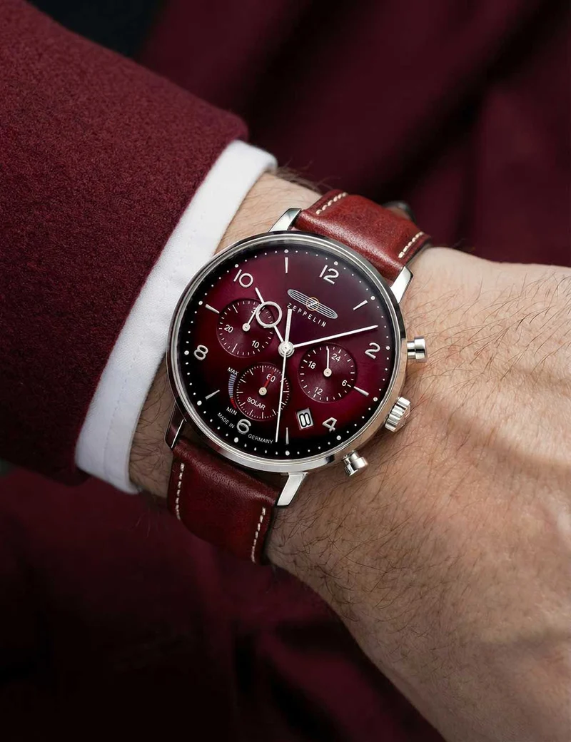 Zeppelin LZ-129 Hindenburg 8086-2 Herren Chronograph Schwarz • Miyota Quarzwerk • 5 ATM wasserdicht