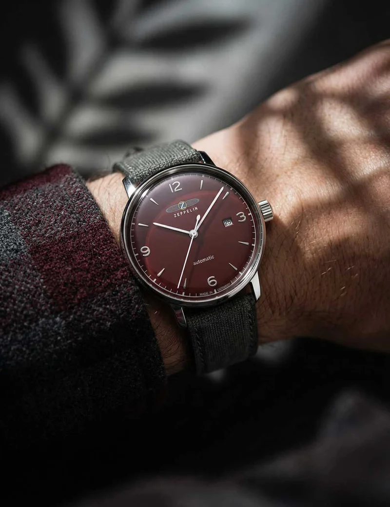 Zeppelin Hindenburg LZ129 8064-4N Herrenuhr Schwarz • Automatikwerk • 5 ATM wasserdicht