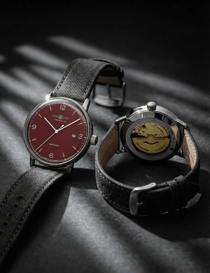 Zeppelin Hindenburg LZ129 8064-4N Herrenuhr Schwarz • Automatikwerk • 5 ATM wasserdicht