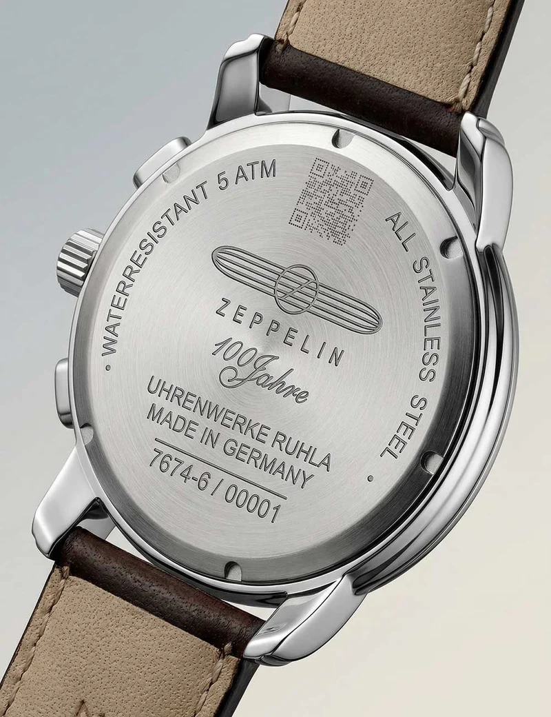 Zeppelin 100 Jahre 7674-6 Herrenuhr Beige • Japanisches Quarzwerk Citizen-Miyota 6S21 • Made in Germany