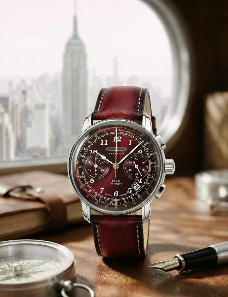 Zeppelin LZ126 Los Angeles 7614-6 Herren • Chronograph • 5 ATM Wasserdicht