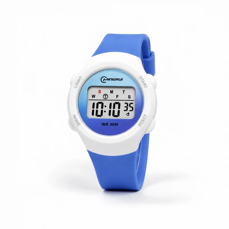 Digitaal Kinderhorloge Sportief Waterdicht met Alarm Stopwatch en Timer Siliconen Band voor Jongens en Meisjes | Sansoti