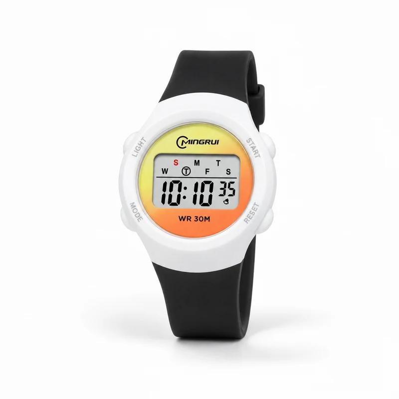 Digitaal Kinderhorloge Sportief Waterdicht met Alarm Stopwatch en Timer Siliconen Band voor Jongens en Meisjes | Sansoti