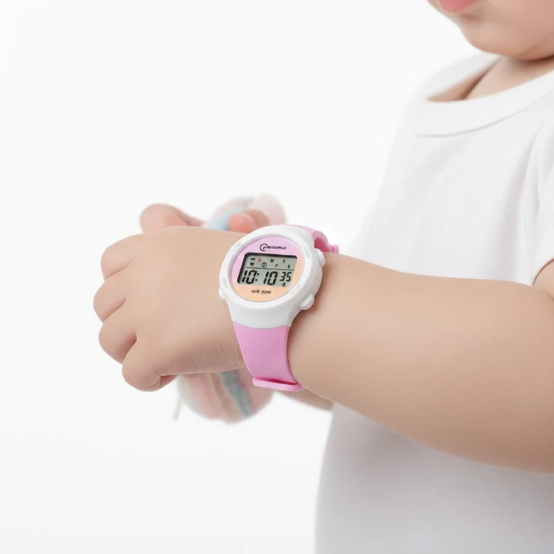 Digitaal Kinderhorloge Sportief Waterdicht met Alarm Stopwatch en Timer Siliconen Band voor Jongens en Meisjes | Sansoti