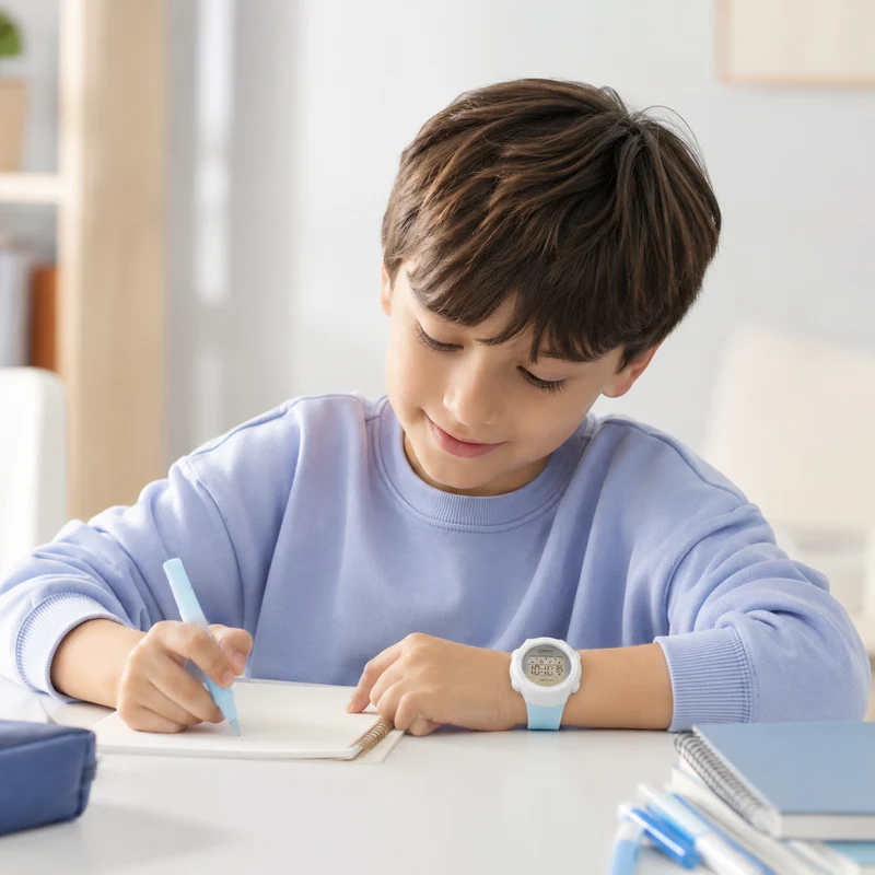 Digitaal Kinderhorloge Sportief Waterdicht met Alarm Stopwatch en Timer Siliconen Band voor Jongens en Meisjes | Sansoti