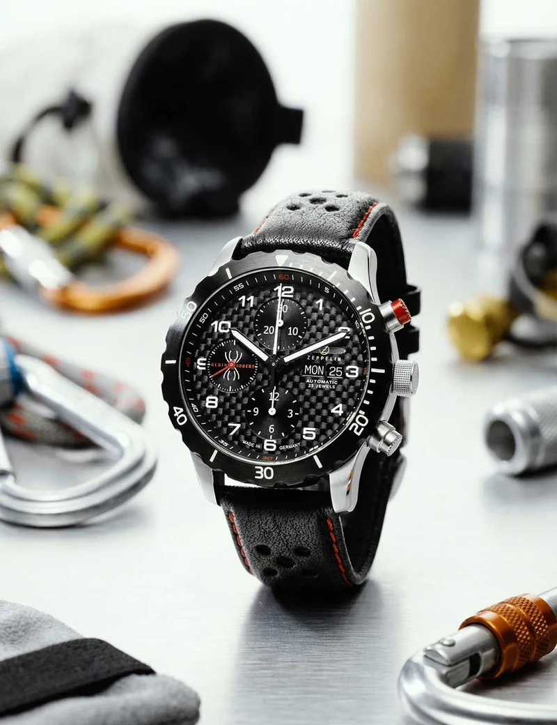 Zeppelin Night Cruise 7216-2 Herrenuhr Blau • Automatik-Chronograph • 10 ATM wasserdicht