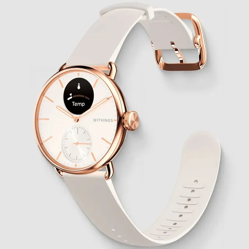 Withings ScanWatch 2 HWA10-MODEL 3-ALL Damen Armbanduhr Roségold • GPS und EKG • Gesundheitsüberwachung