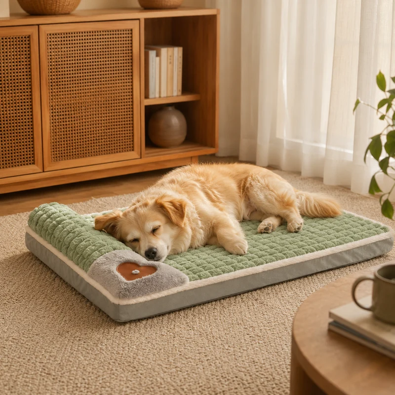 Orthopedisch Huisdiermand Ligmat Memory Foam Hond Kat Afneembaar Wasbaar Antislip Comfort Slaapplaats XL | Sansoti
