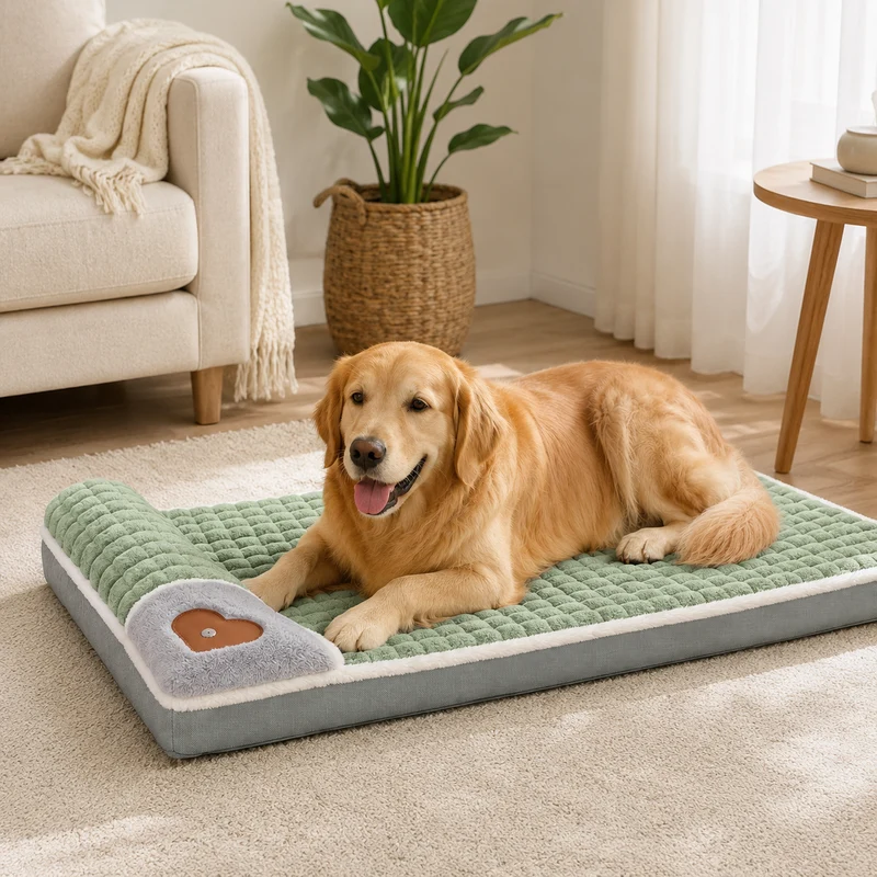 Orthopedisch Huisdiermand Ligmat Memory Foam Hond Kat Afneembaar Wasbaar Antislip Comfort Slaapplaats XL | Sansoti