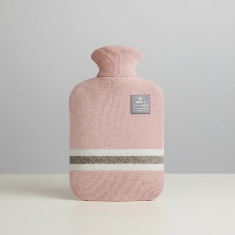 Warmwaterkruik XXL 2 Liter met Zachte Gebreide Hoes voor Langdurige Warmte Koude Winteravonden Bed Bank | Sansoti