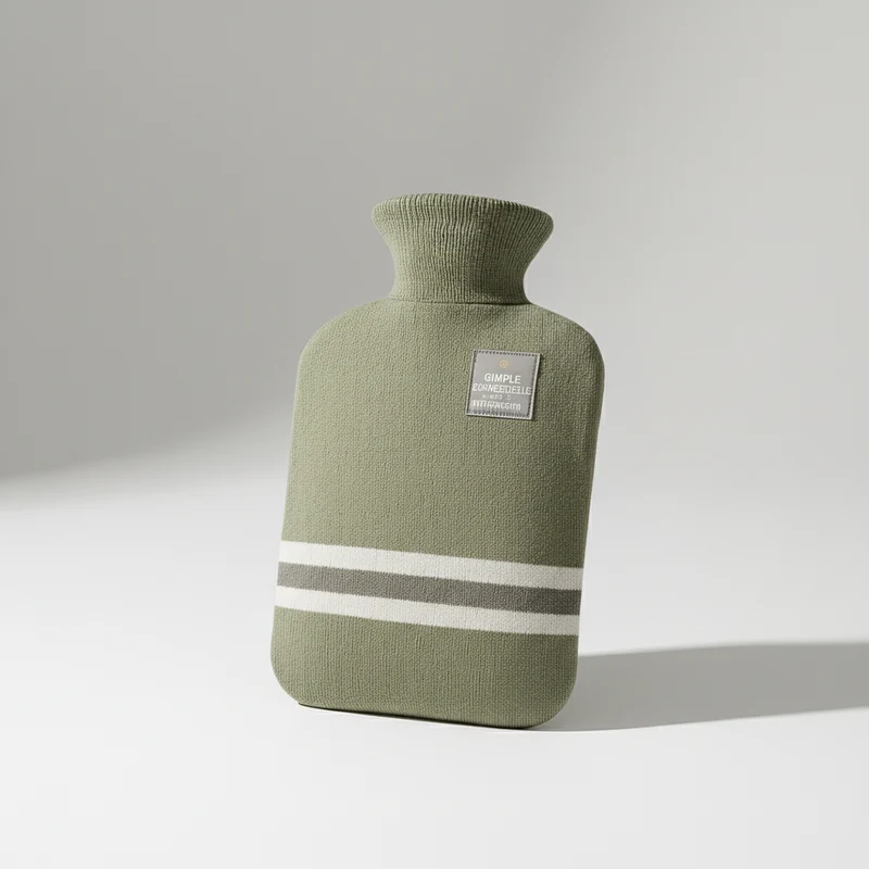 Warmwaterkruik XXL 2 Liter met Zachte Gebreide Hoes voor Langdurige Warmte Koude Winteravonden Bed Bank | Sansoti
