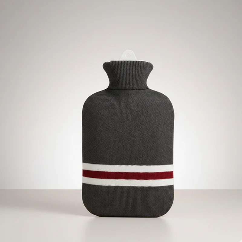 Warmwaterkruik XXL 2 Liter met Zachte Gebreide Hoes voor Langdurige Warmte Koude Winteravonden Bed Bank | Sansoti