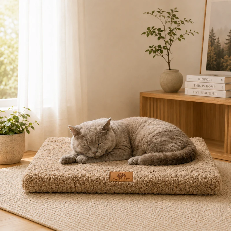 Orthopedische Hondenmat Memory Foam met Wasbare Hoes Antislip Basis Waterbestendig Comfortabel Vijf Maten | Sansoti