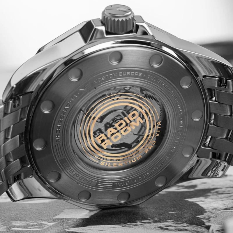 Vostok Europe Radio Room NH34-224A793 Herrenuhr Automatik • Saphirglas GMT • 20 Bar Wasserdicht