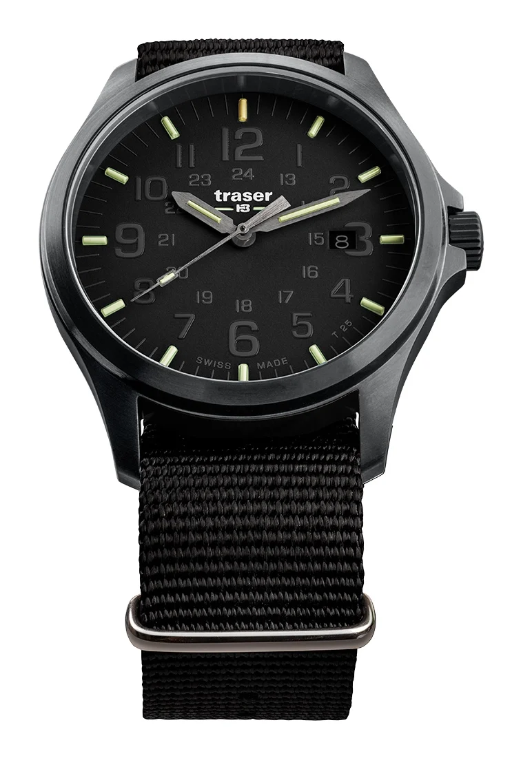 Traser P67 Officer Pro Black Nato Herrenuhr • Tritium-Leuchtzeiger • Saphirglas