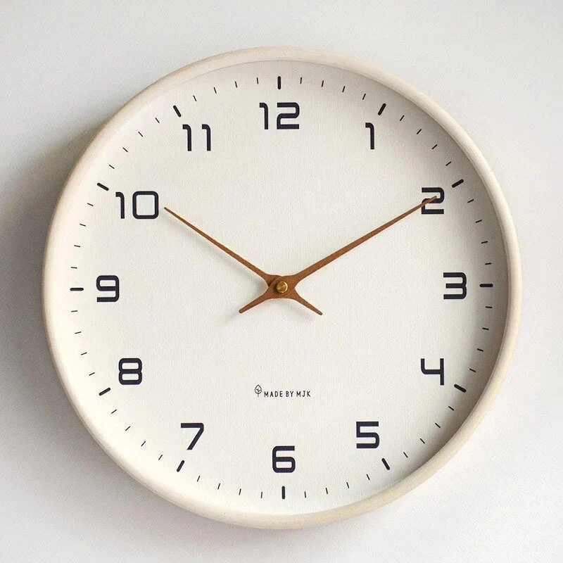 Wandklok Stil Uurwerk Minimalistisch Kunststof 25cm 30cm Woonkamer Slaapkamer Modern | Sansoti