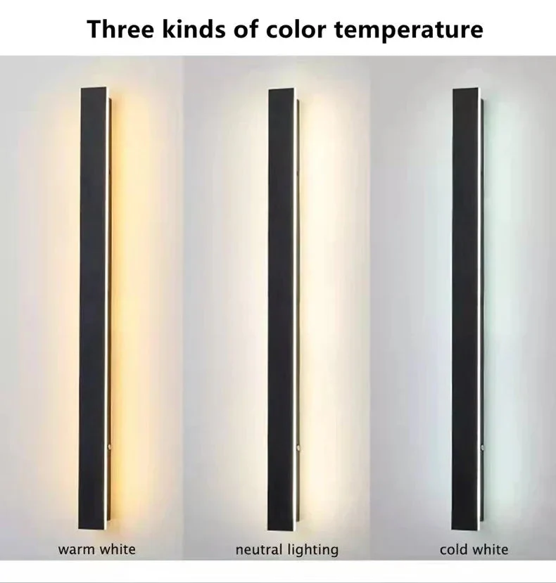 LED Wandlamp Buiten Binnen IP65 Waterdicht 30cm tot 120cm Minimalistisch Modern | Sansoti