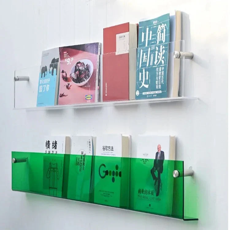 Wandplank PVC Zwevend Tijdschriftenrek 40cm 50cm 80cm Boeken Woonkamer Modern | Sansoti