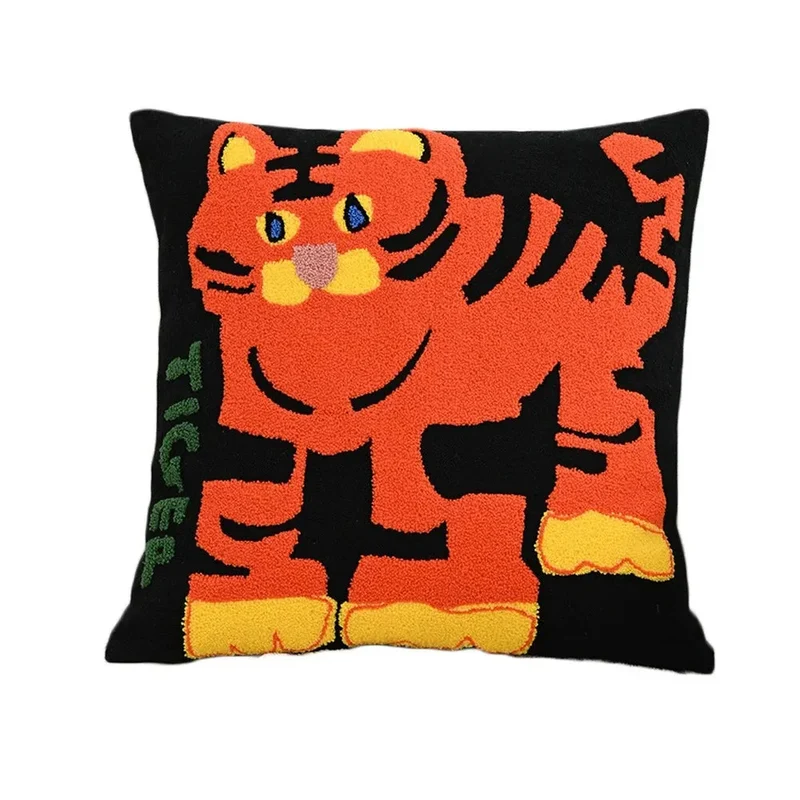Kussenhoes Dieren Borduurwerk Scandinavisch 45x45 Polyester Katoen | Sansoti