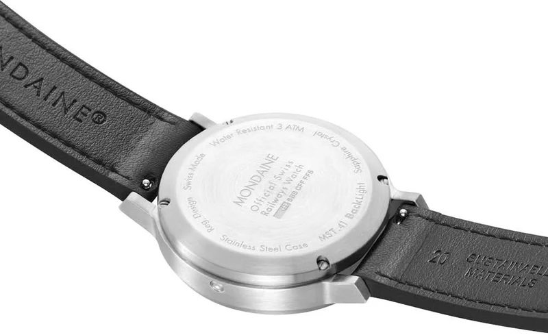 Mondaine stop2go MST.4101B.LBV.2SE Herrenuhr • SBB Design