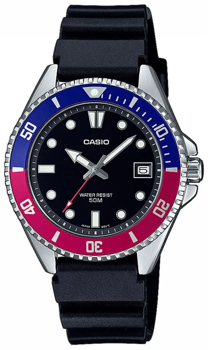 Casio Collection MDV-10-1A2VEF Uhr • Sportliches Diver-Design • Drehbare Lünette