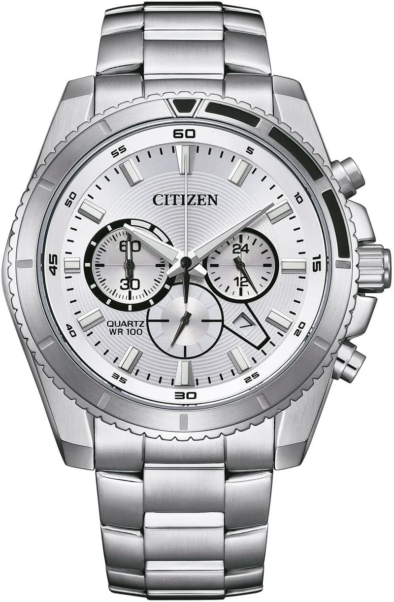 Citizen AN8200-50A Herrenuhr • Präziser Chronograph • Robustes Edelstahl-Design